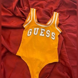 SOLD Guess Orange Summer Bodysuit
